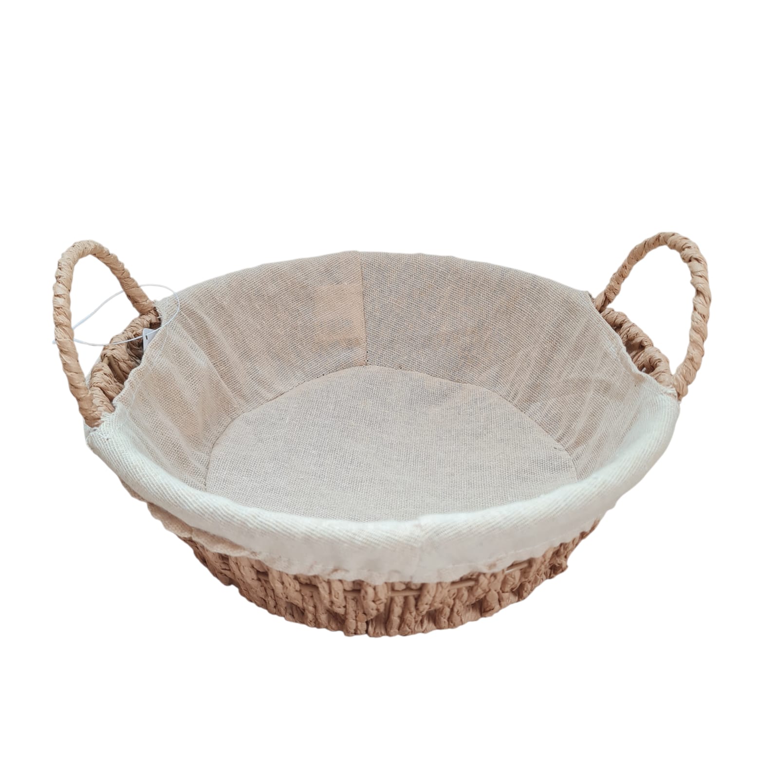 CESTA DE PÃO REDONDA BEGE CESTA DE PÃO REDONDA BEGE