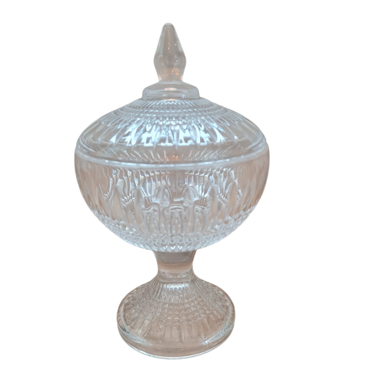 POTICHE CRISTAL COM PÉ QUEEN POTICHE CRISTAL COM PÉ QUEEN