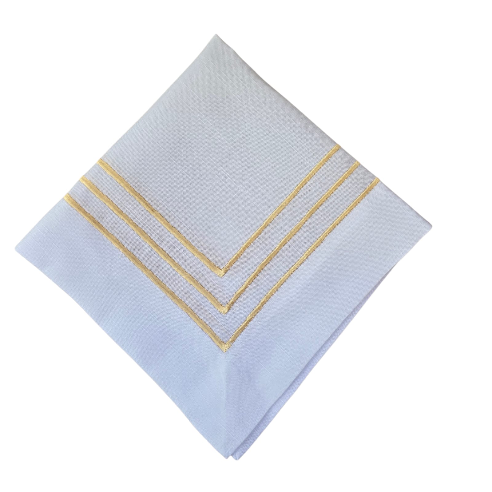 GUARDANAPO LINHO BRANCO BORDADO DOURADO TRILO GUARDANAPO LINHO BRANCO BORDADO DOURADO TRILO