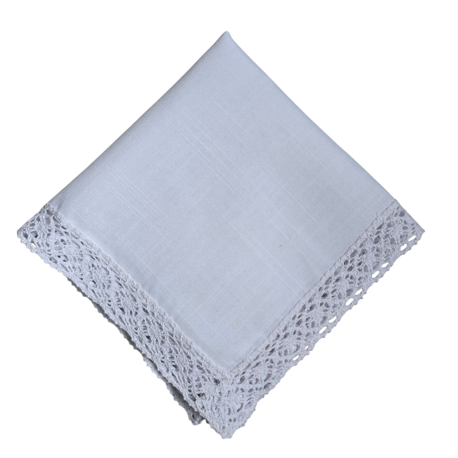 GUARDANAPO LINHO BRANCO COM RENDA DE ALGODÃO GUARDANAPO LINHO BRANCO COM RENDA DE ALGODÃO